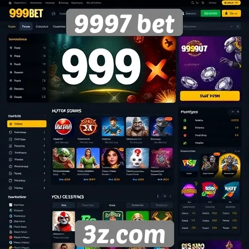 Interface e usabilidade do site 9997 bet